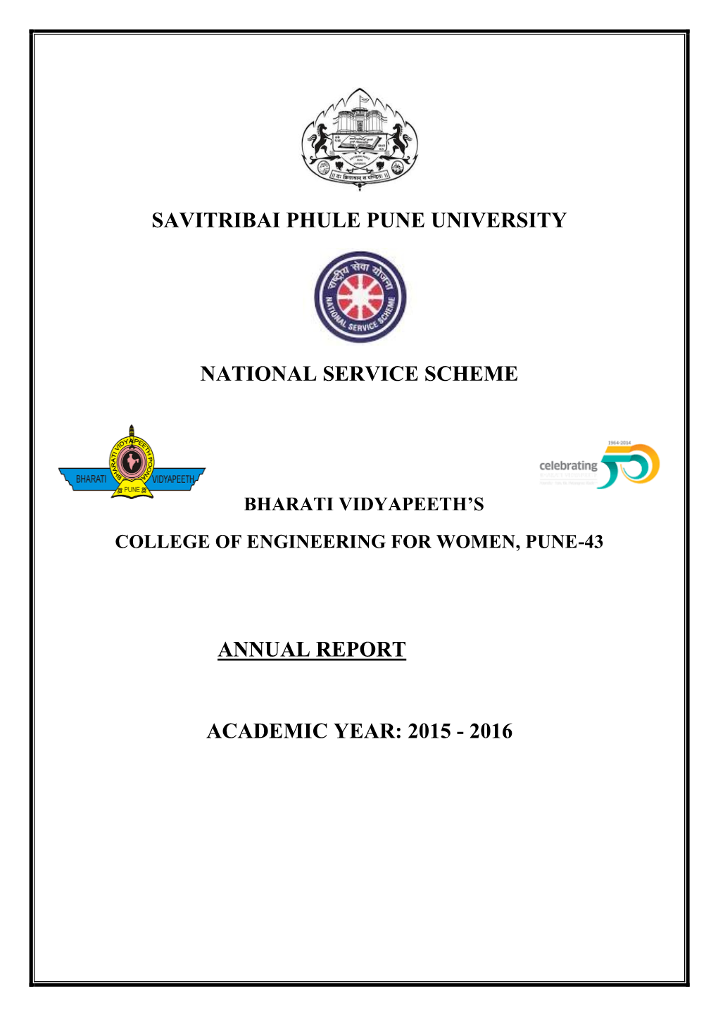 Annual Report Academic Year: 2015