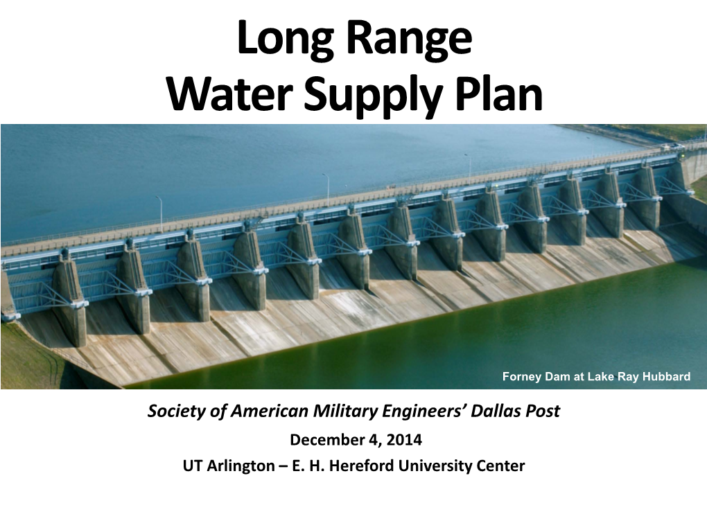 Long Range Water Supply Plan