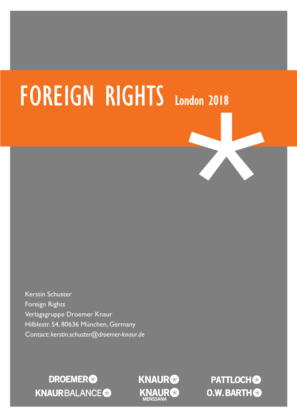 FOREIGN RIGHTS London 2018