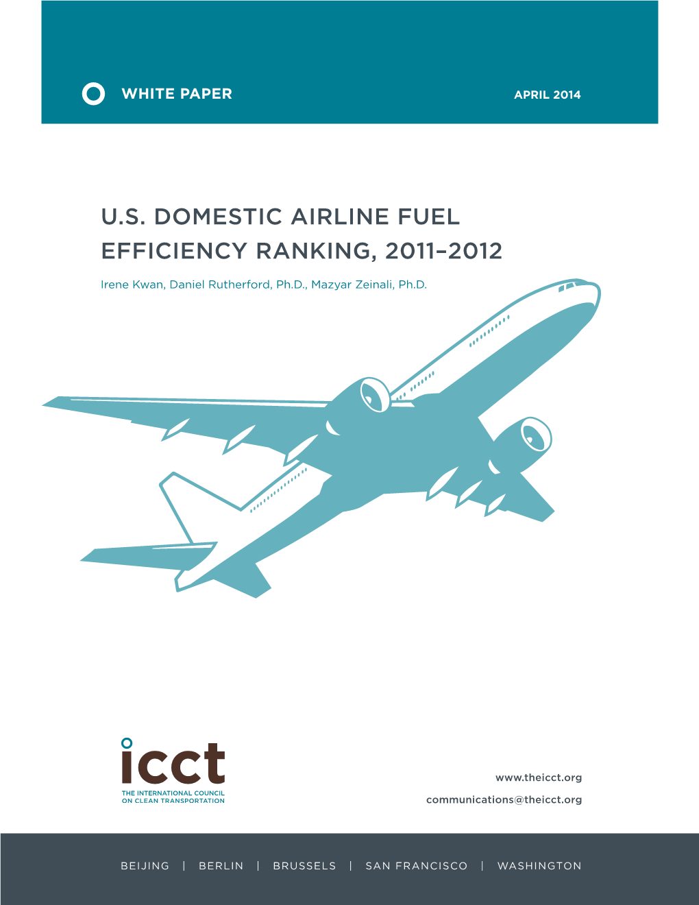 U.S. Domestic Airline Fuel Efficiency Ranking, 2011–2012