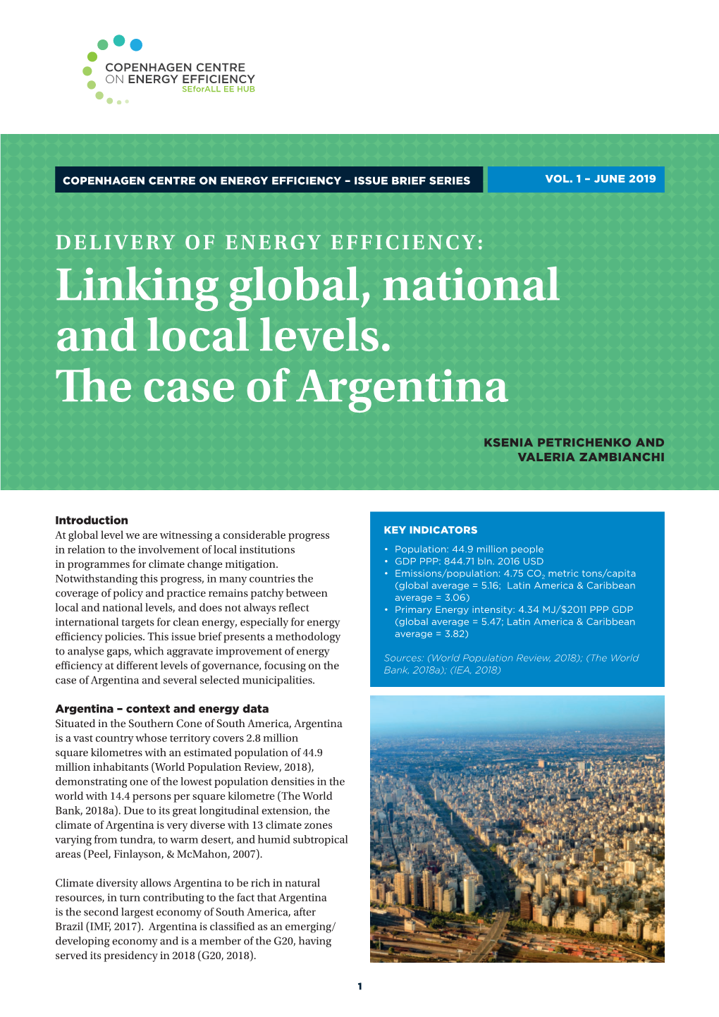 Linking Global, National and Local Levels. the Case of Argentina