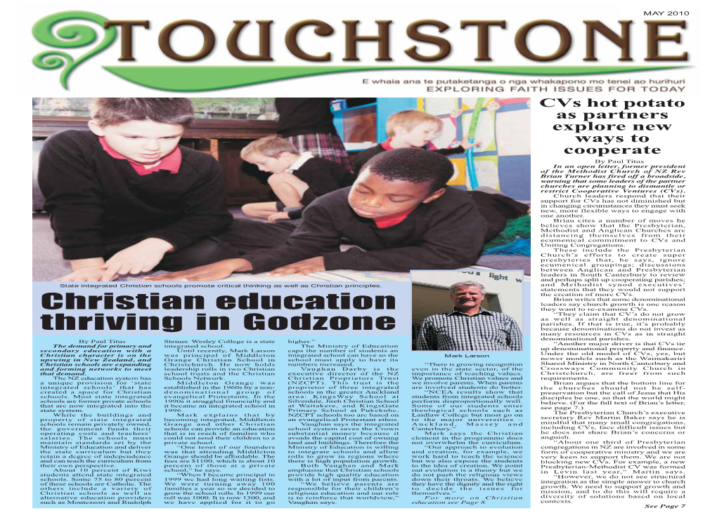 Christian Education Thriving in Godzone