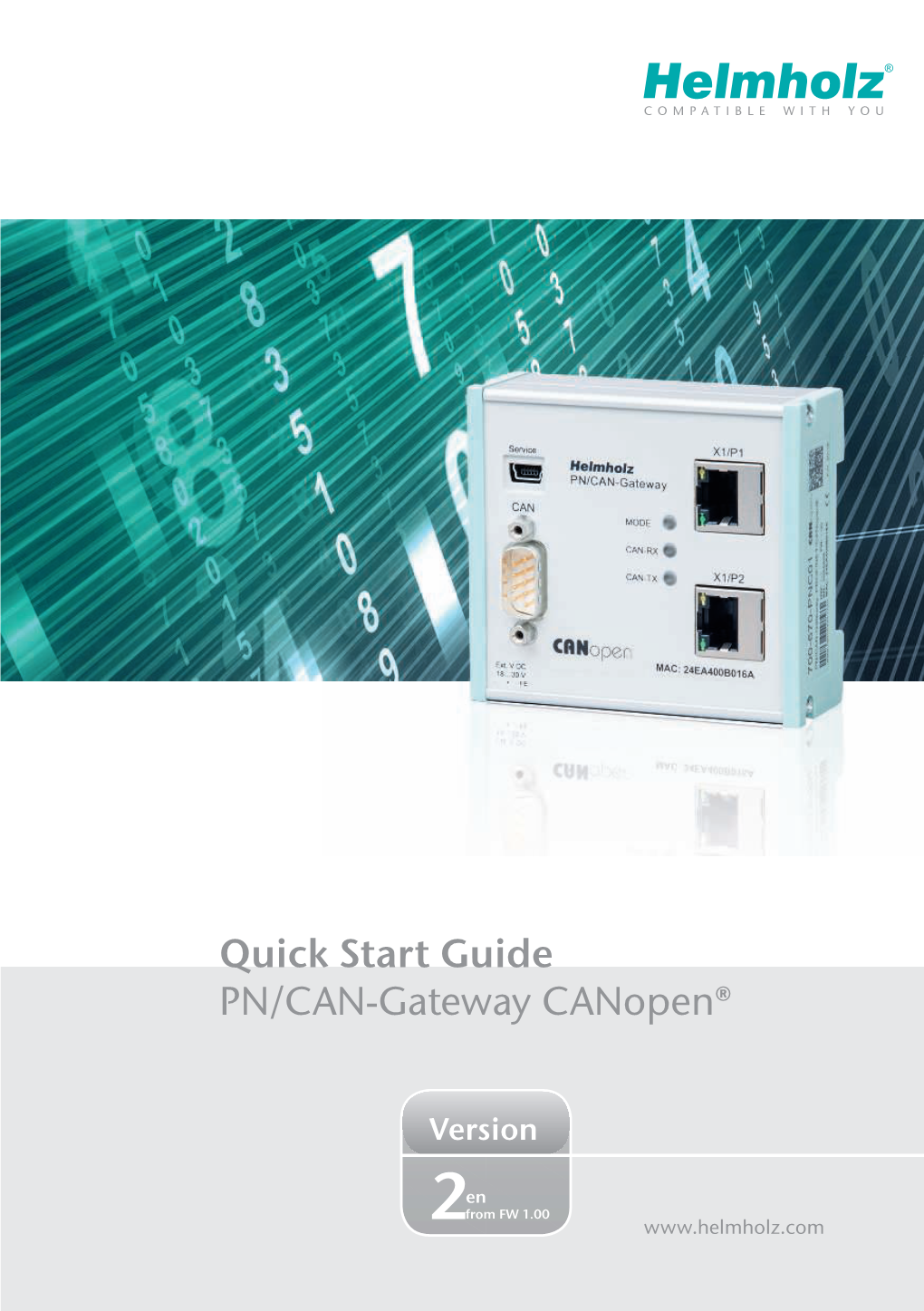 Quick Start Guide PN/CAN-Gateway Canopen®