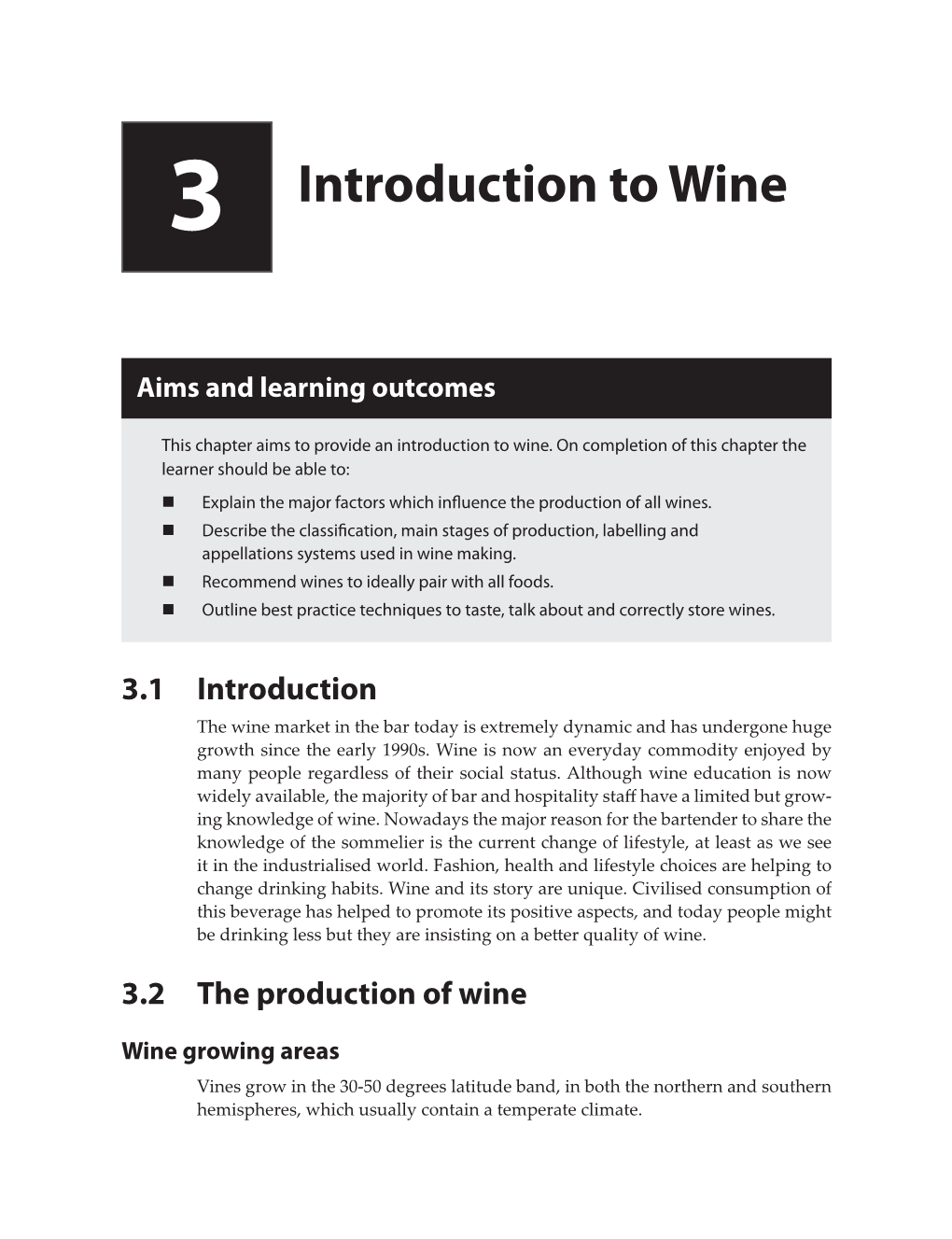 Chapter 3 Introduction to Wine