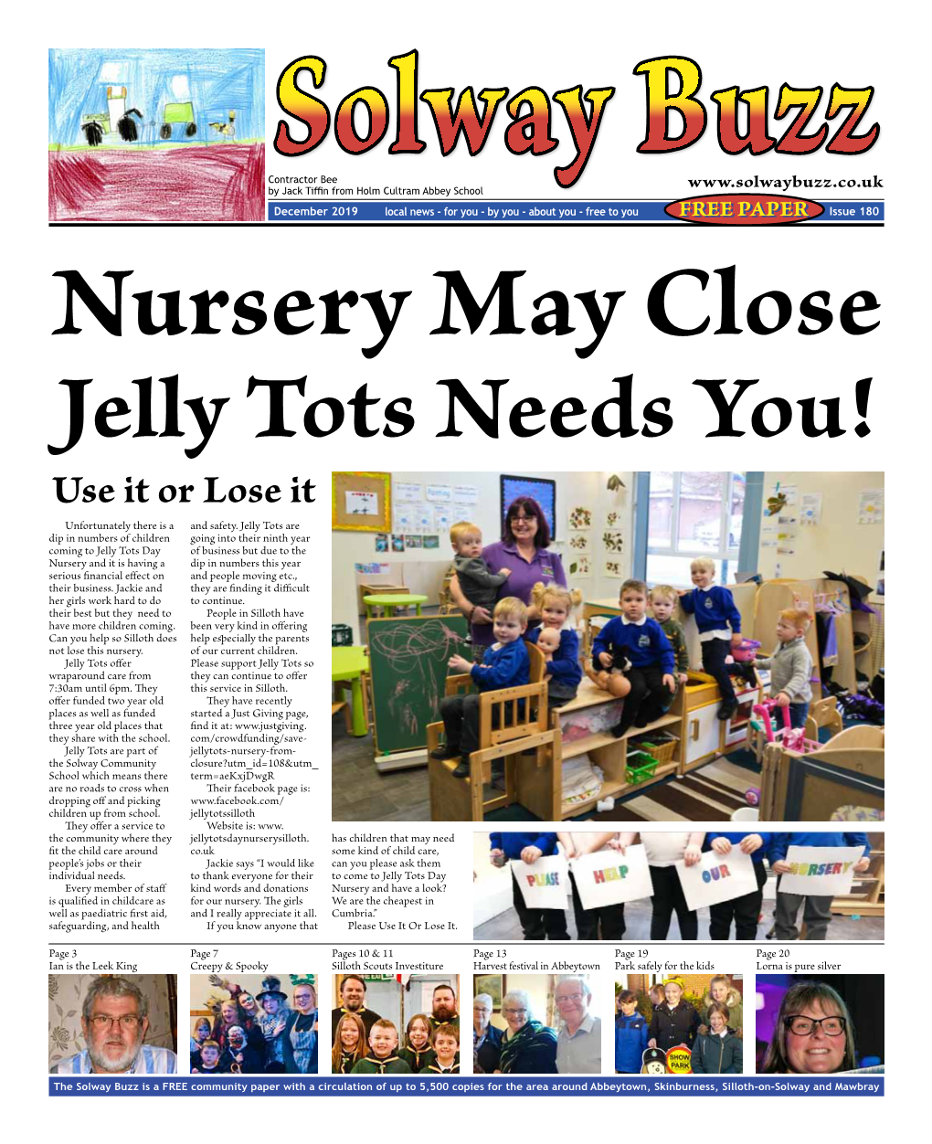 Issue 180 Nursery May Close Jelly Tots Needs You! Use It Or Lose It Unfortunately There Is a and Safety
