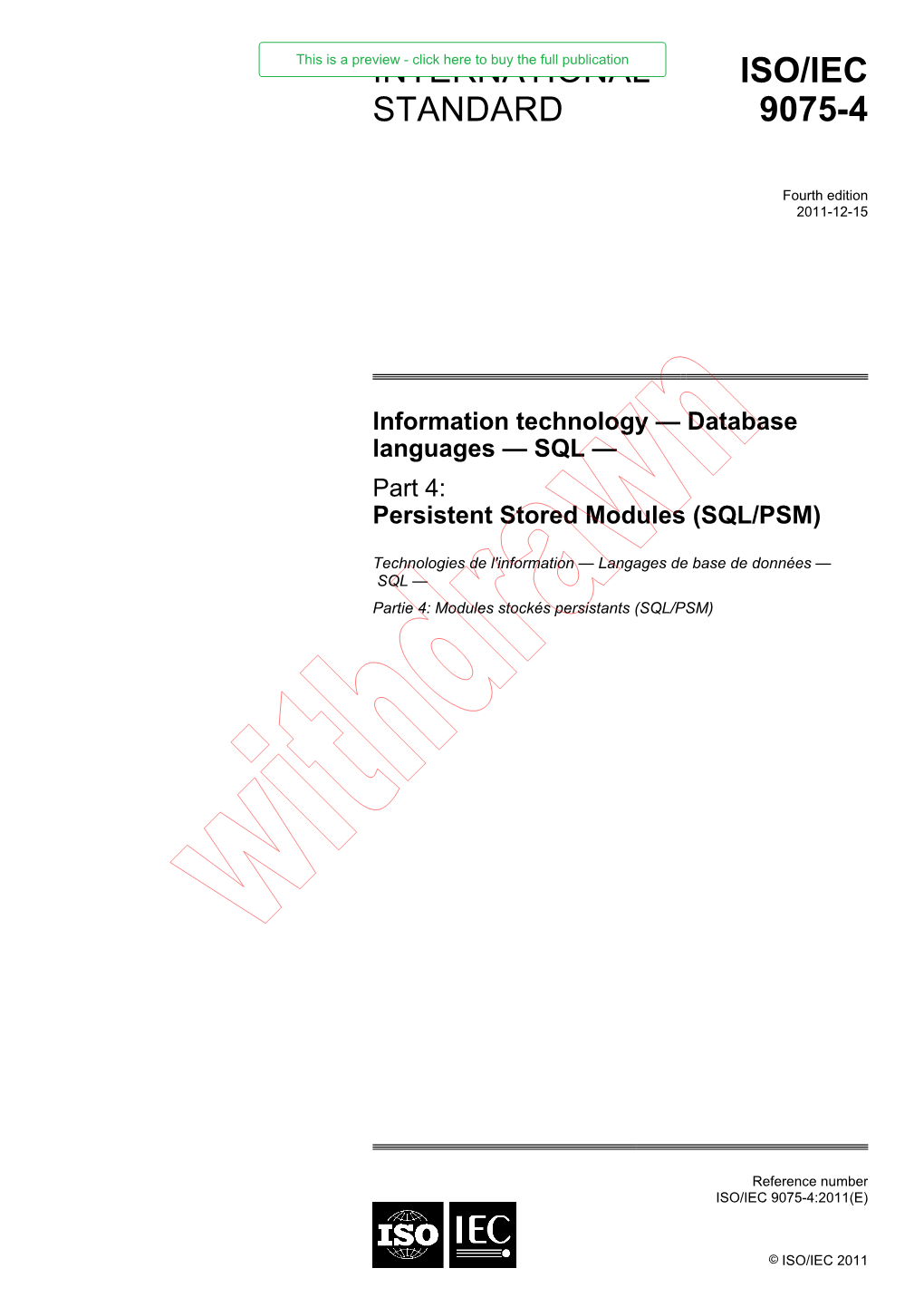 International Standard Iso/Iec 9075-4
