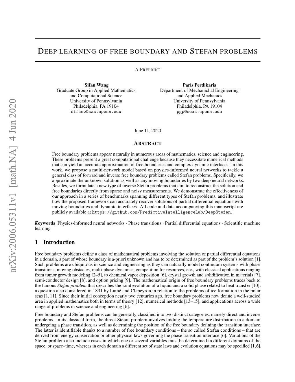 Deep Learning of Free Boundary and Stefan Problems