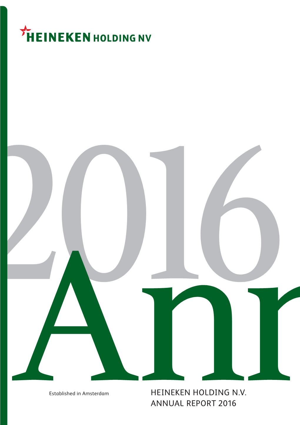 Heineken Holding Annual Report 2016