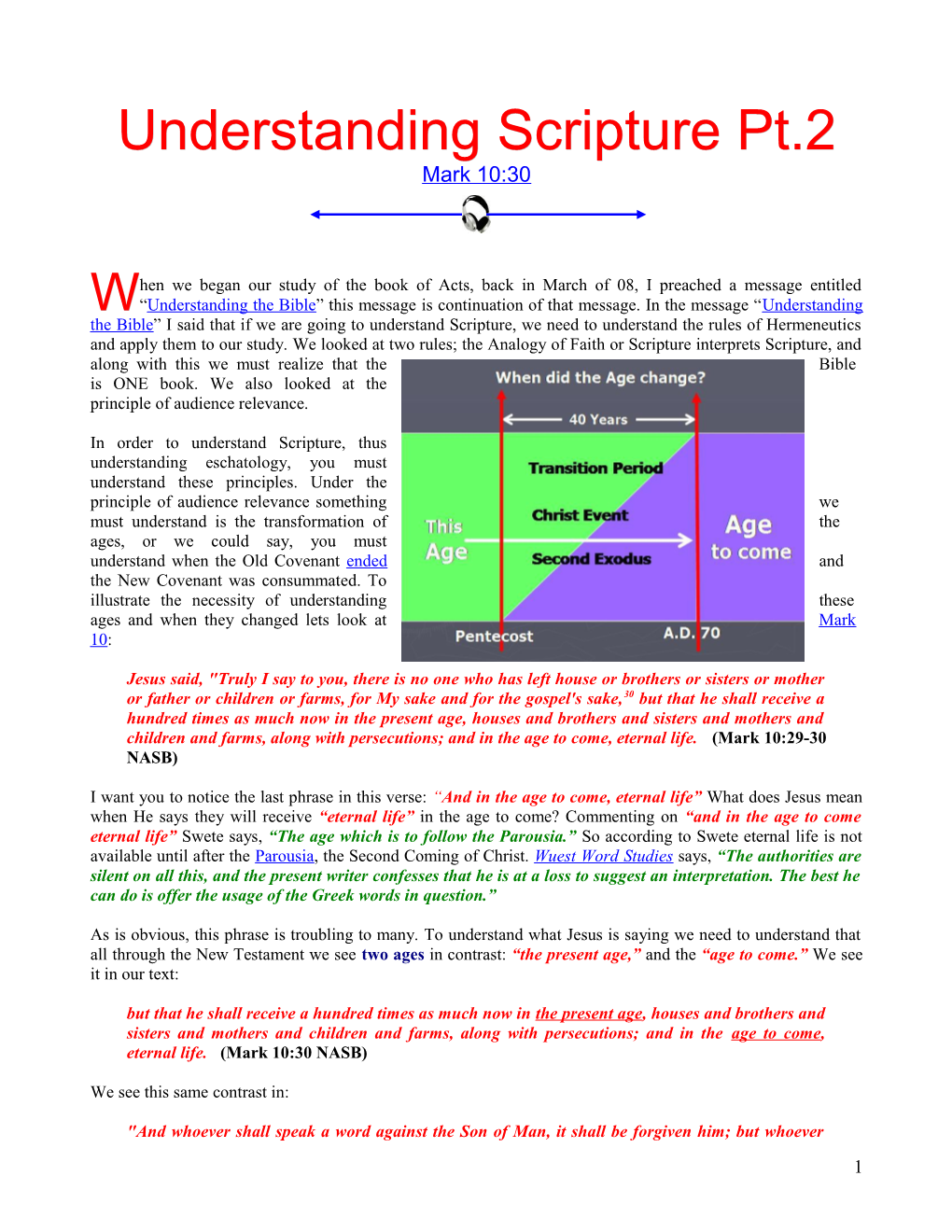 Understanding Scripture Pt