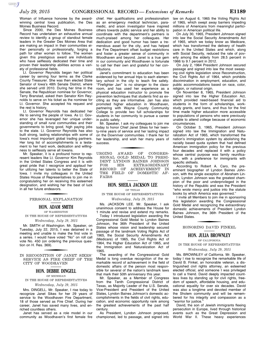 CONGRESSIONAL RECORD— Extensions of Remarks E1189 HON