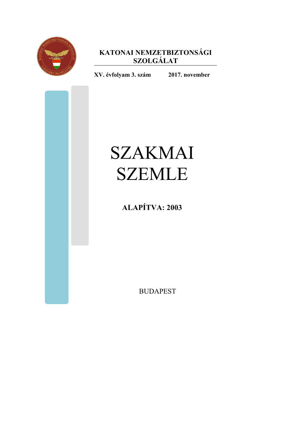 Szakmai Szemle