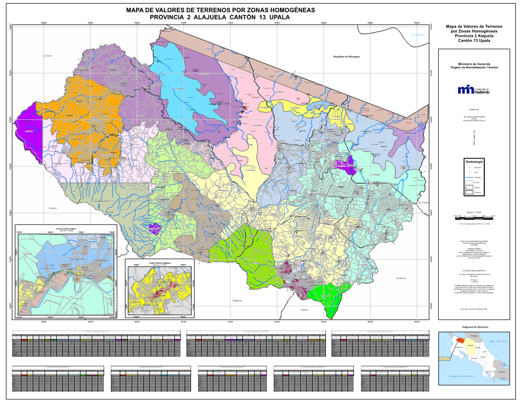 Mapa De Valores De Terrenos Por Zonas Homogéneas Provincia 2