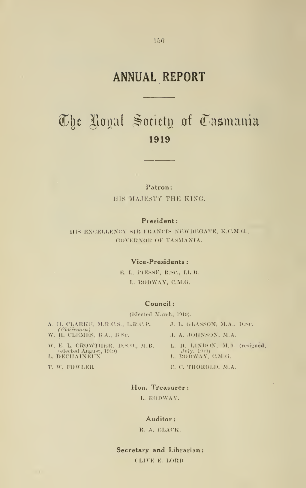 Papers and Proceedings of the Royal Society of Tasmania