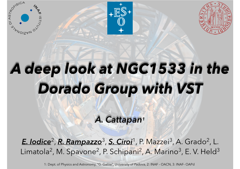 A Deep Look at NGC1533 in the Dorado Group with VST