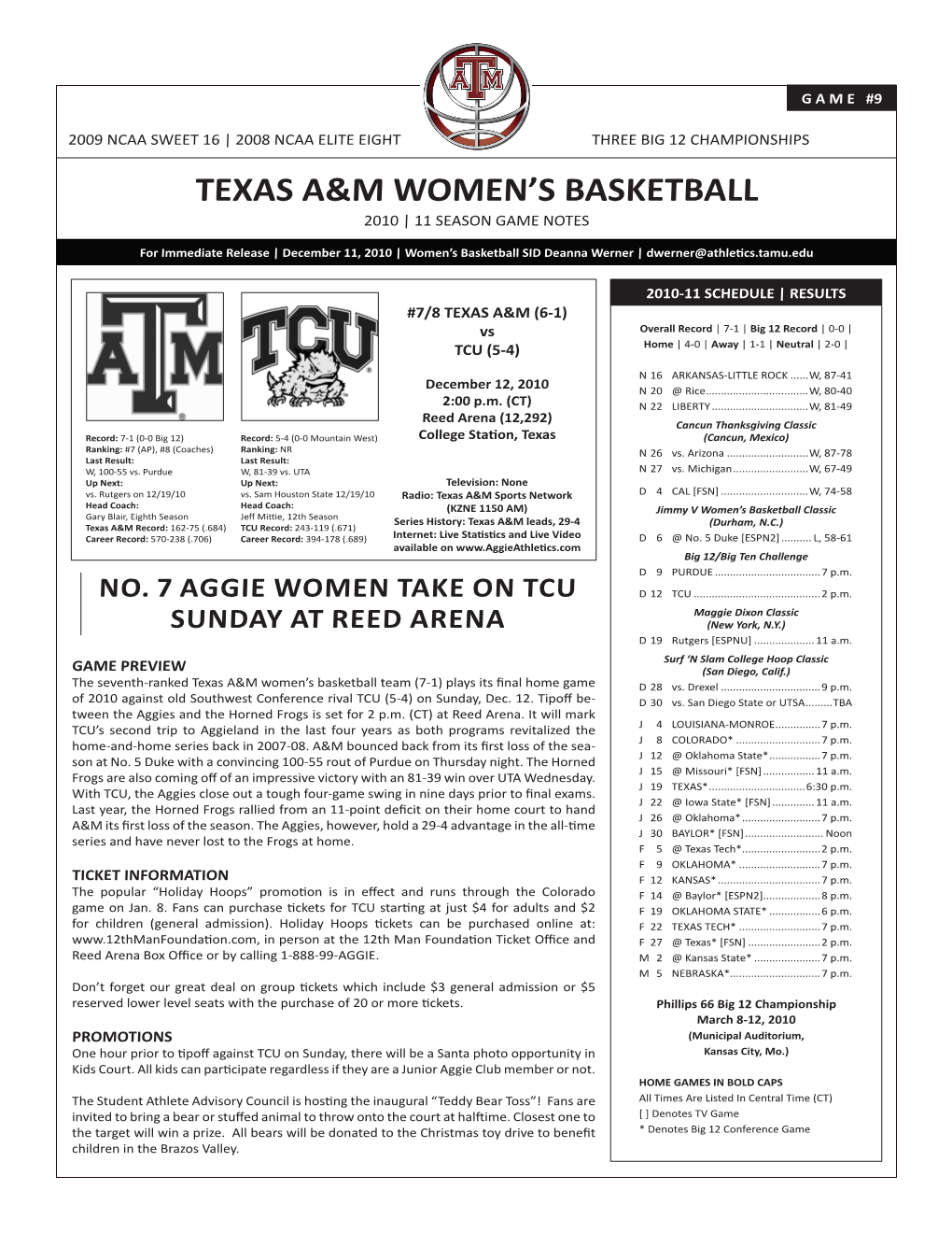 Texas A&M Women's Basketball