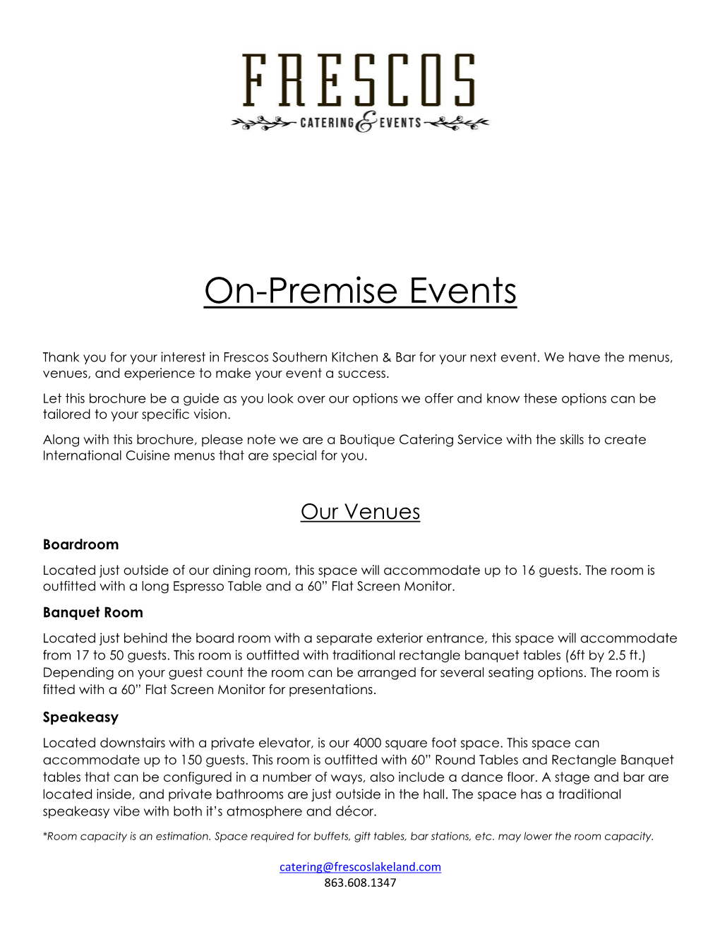 On-Premise Events