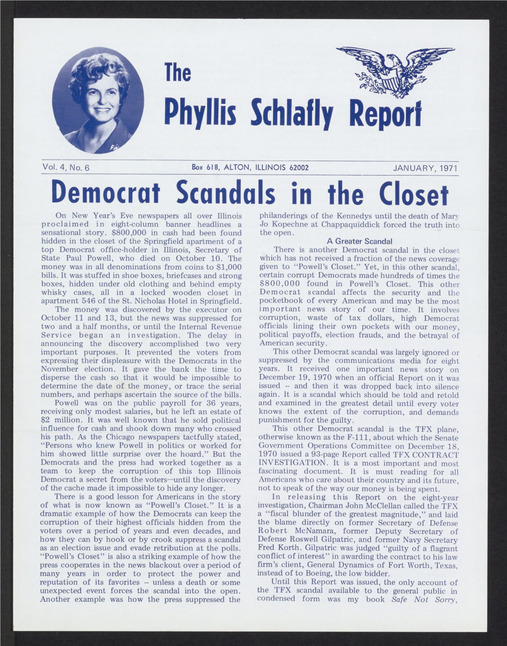 Democrat Scandals in the Closet