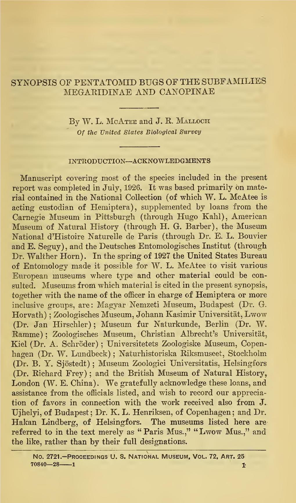 Proceedings of the United States National Museum