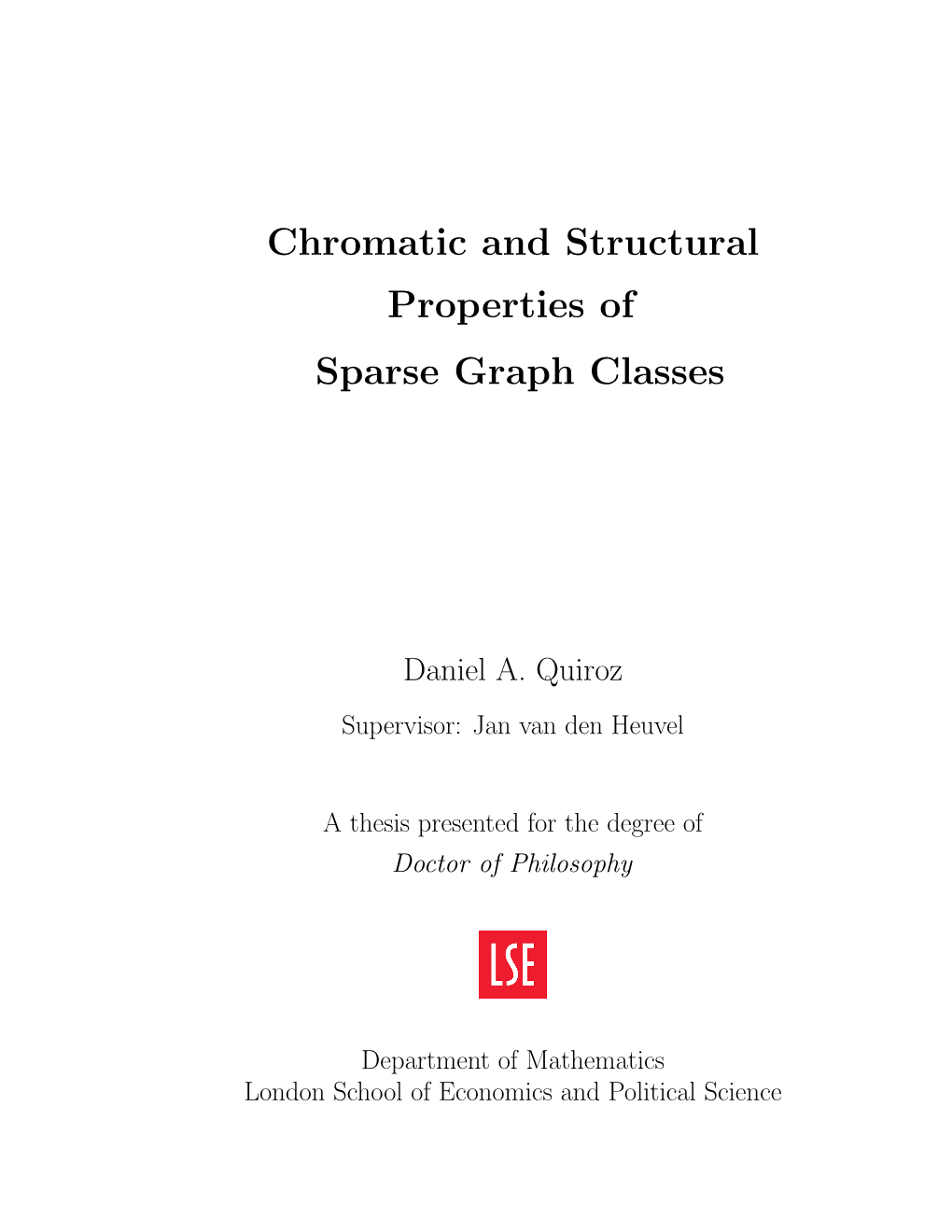 Chromatic and Structural Properties of Sparse Graph Classes