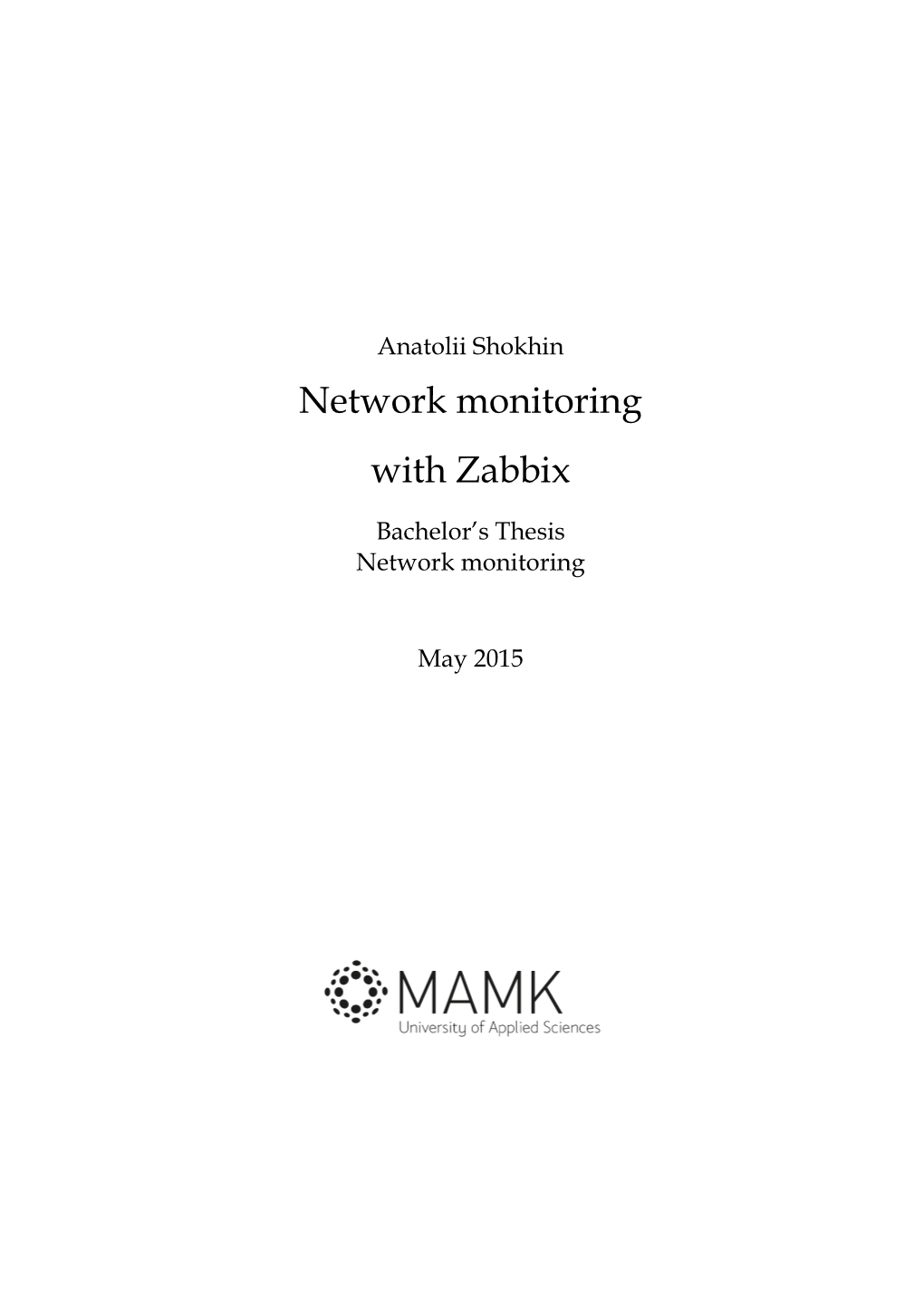 Network Monitoring with Zabbix