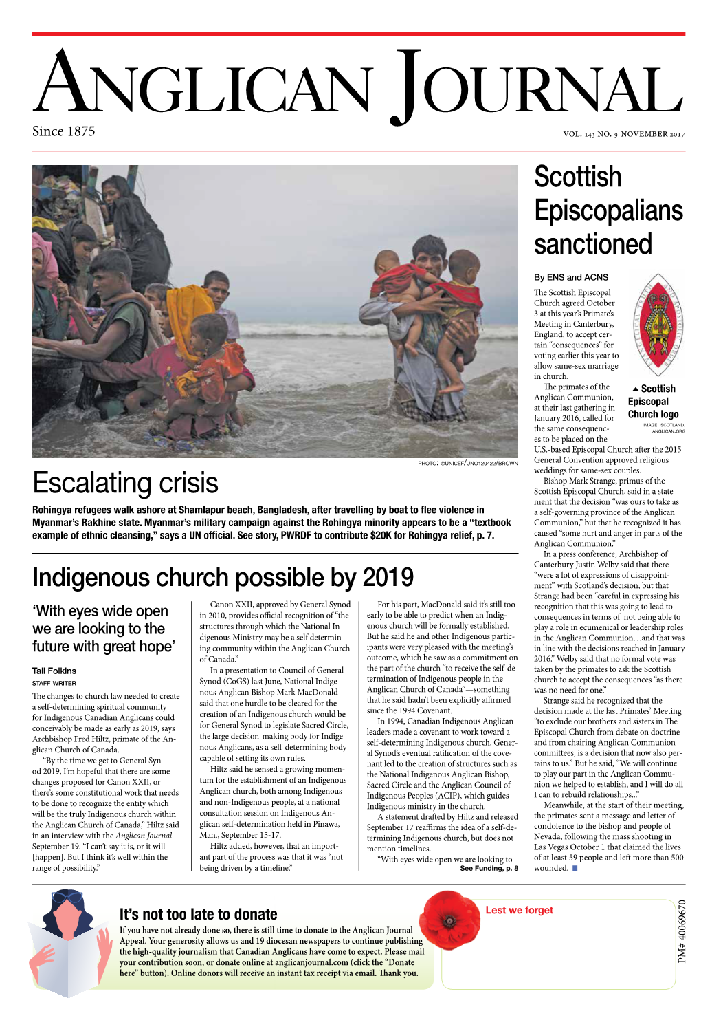 Scottish Episcopalians Sanctioned Escalating Crisis