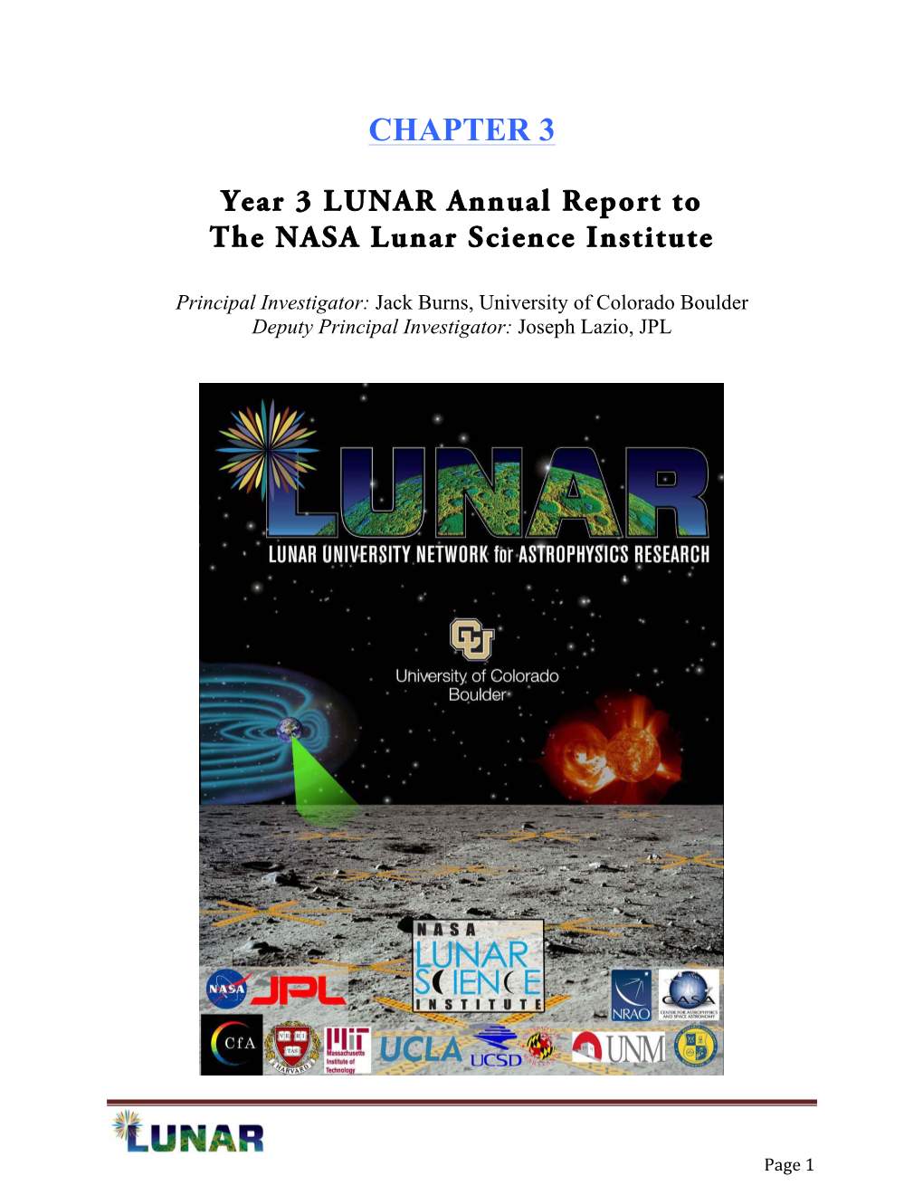 LUNAR Annual Report Year 3 (PDF Version)