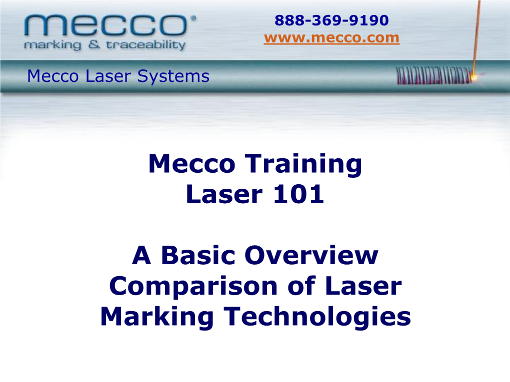 Mecco Laser Systems