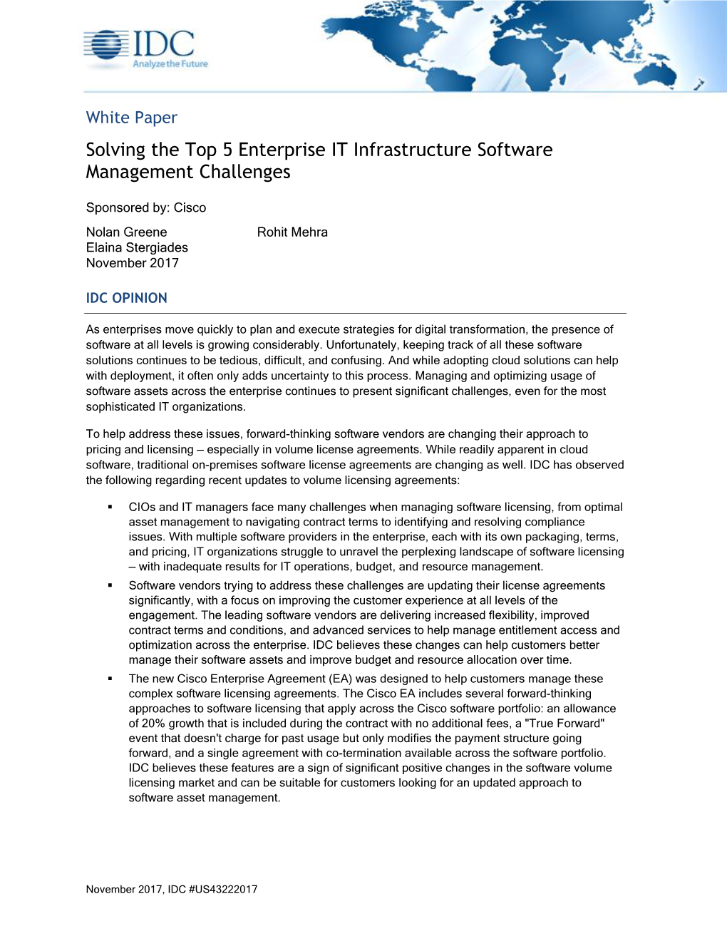 Solving the Top 5 Enterprise IT Infrastructure Software Management Challenges
