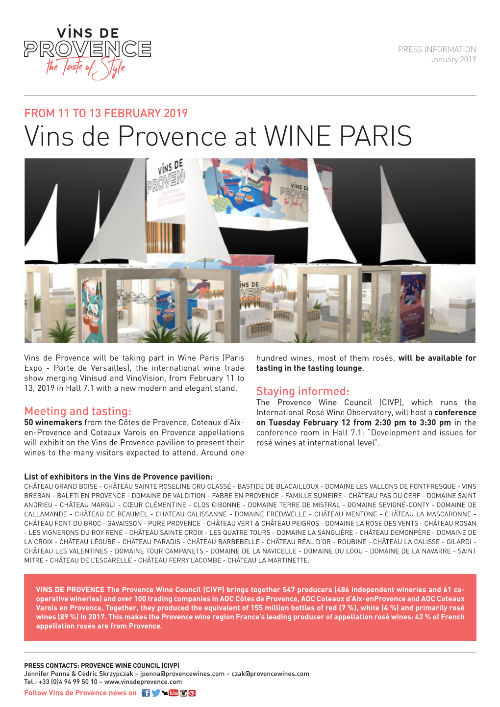 Vins De Provence at WINE PARIS