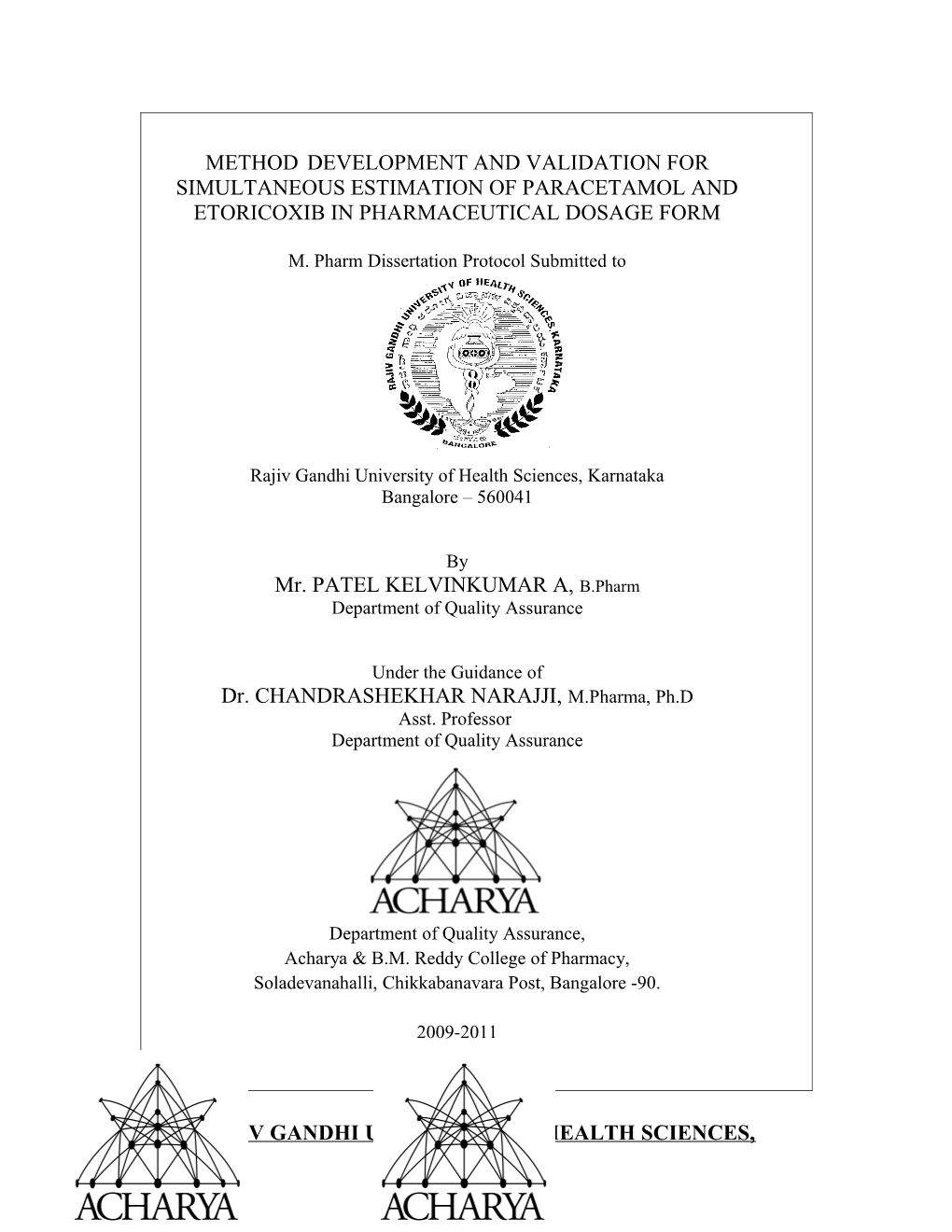 Synthesis and Anticonvulsant Activity Of