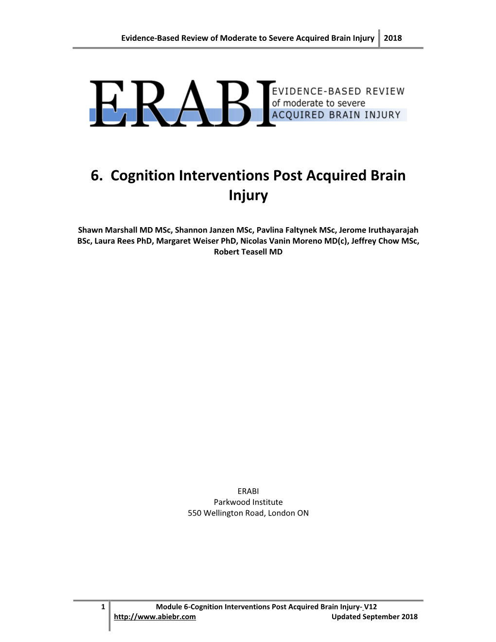 ERABI Module 6