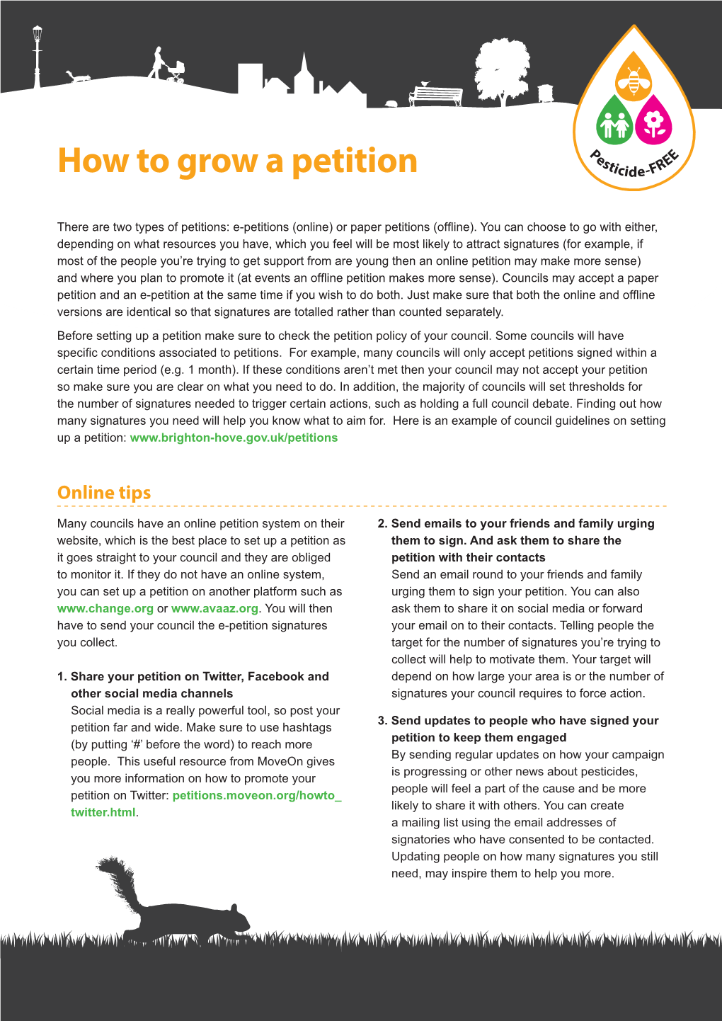 How to Grow Your Petition Here