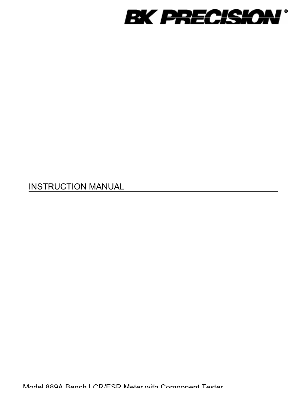 Instruction Manual