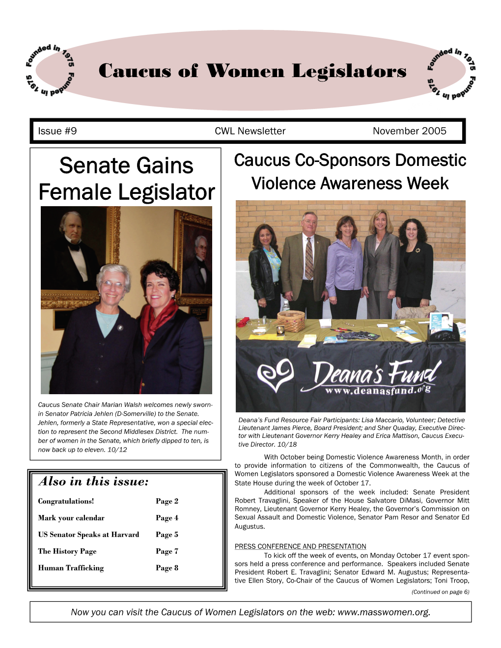 Senate Gains Female Legislator