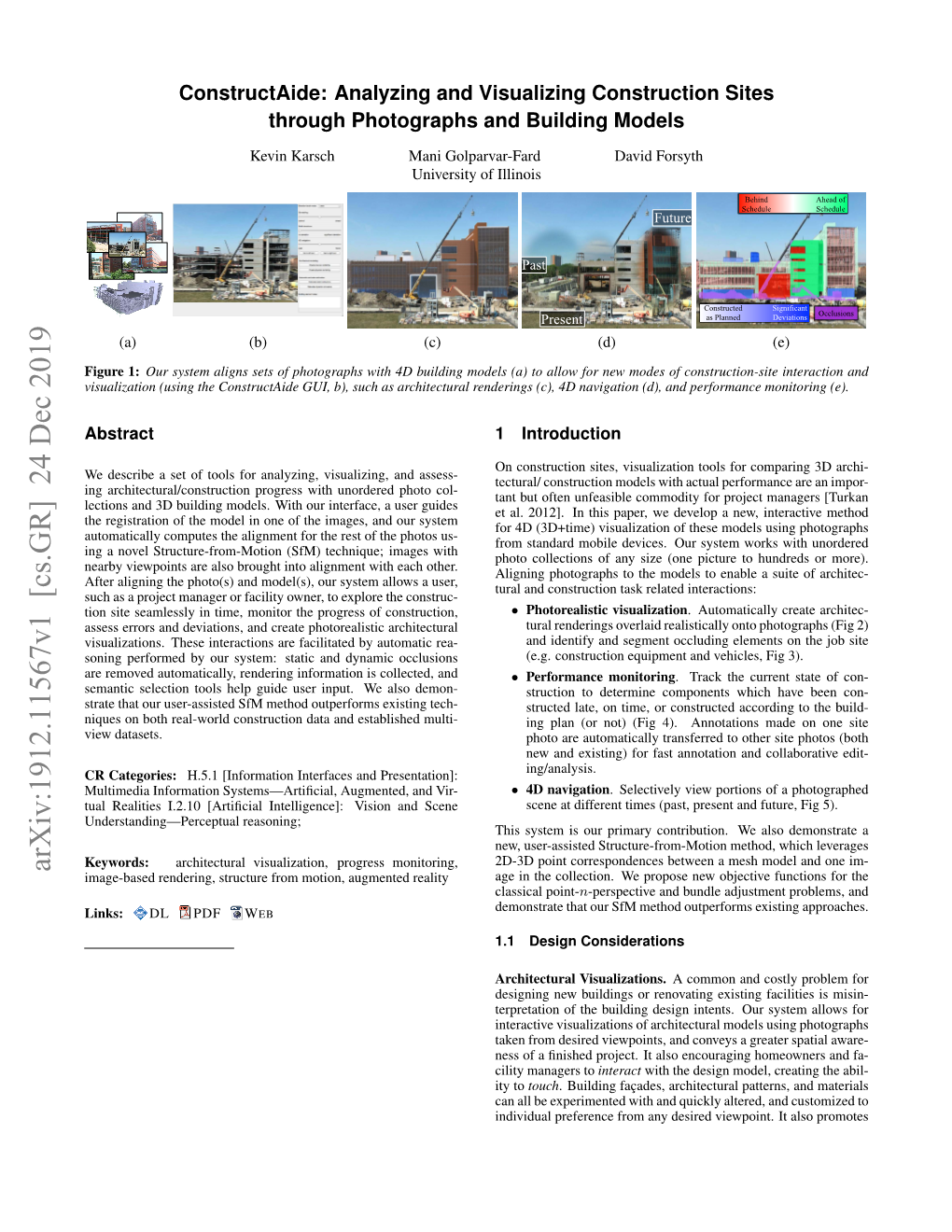 Analyzing and Visualizing Construction Siteshrough