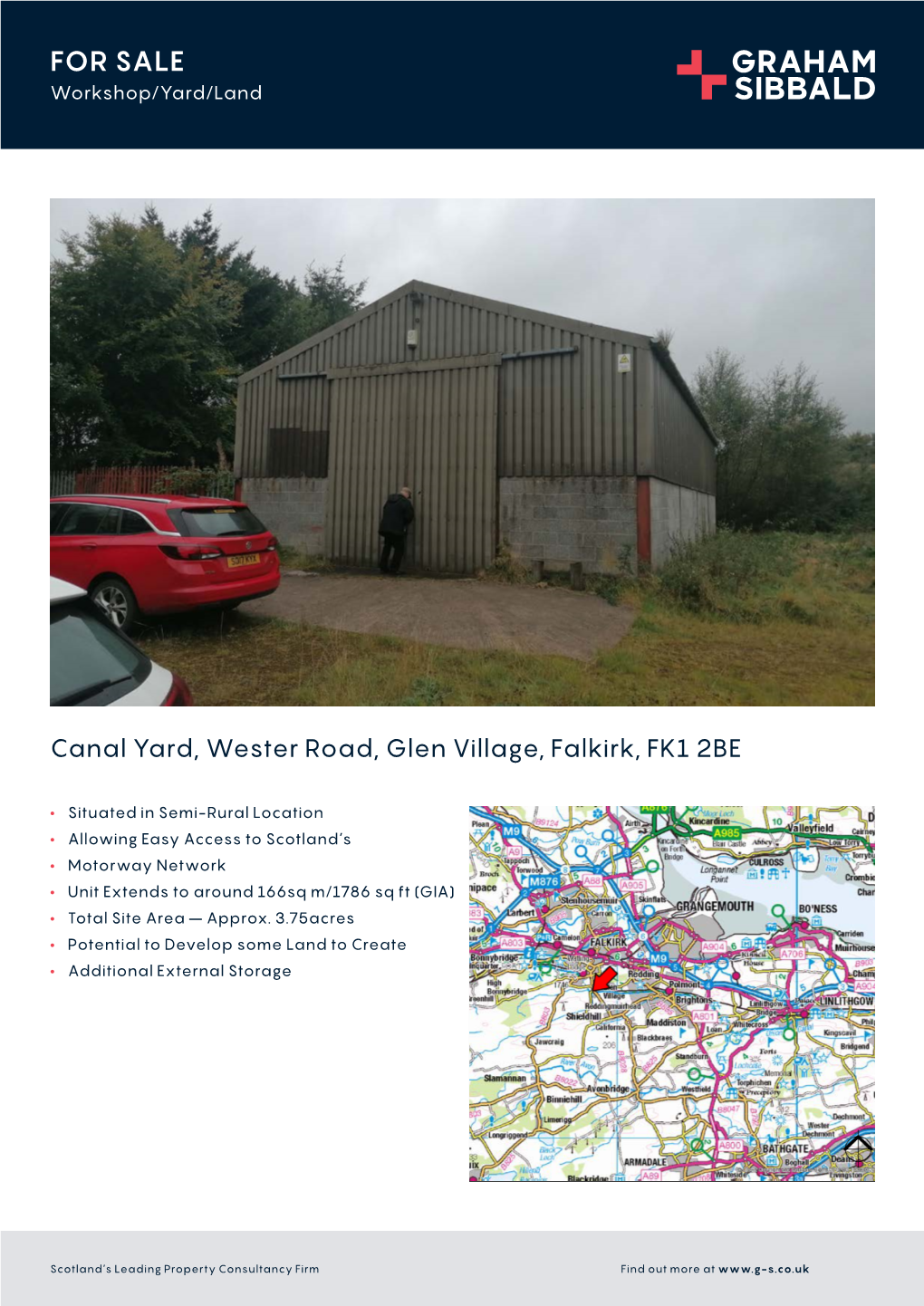 FOR SALE Workshop/Yard/Land