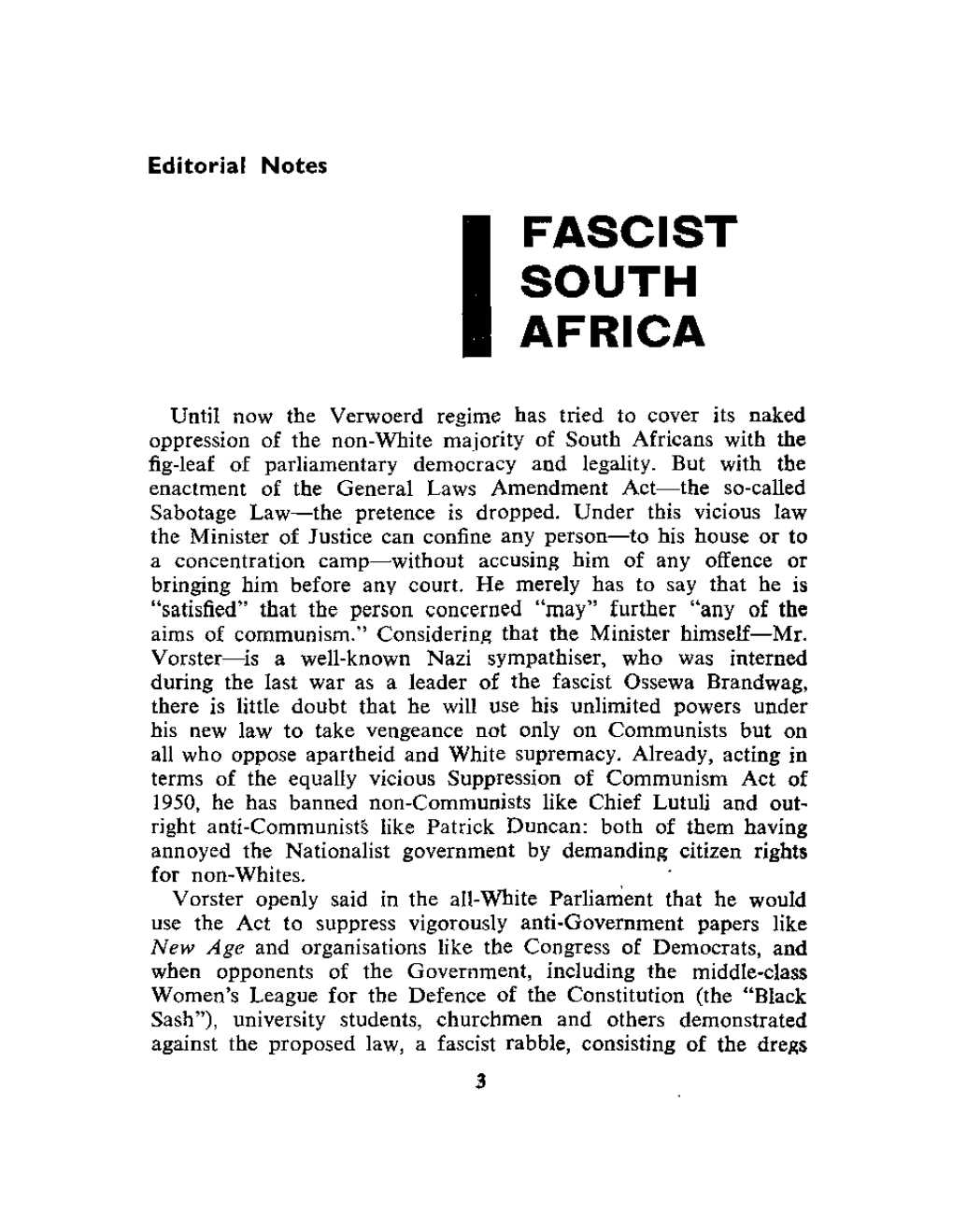 Ifascist South Africa