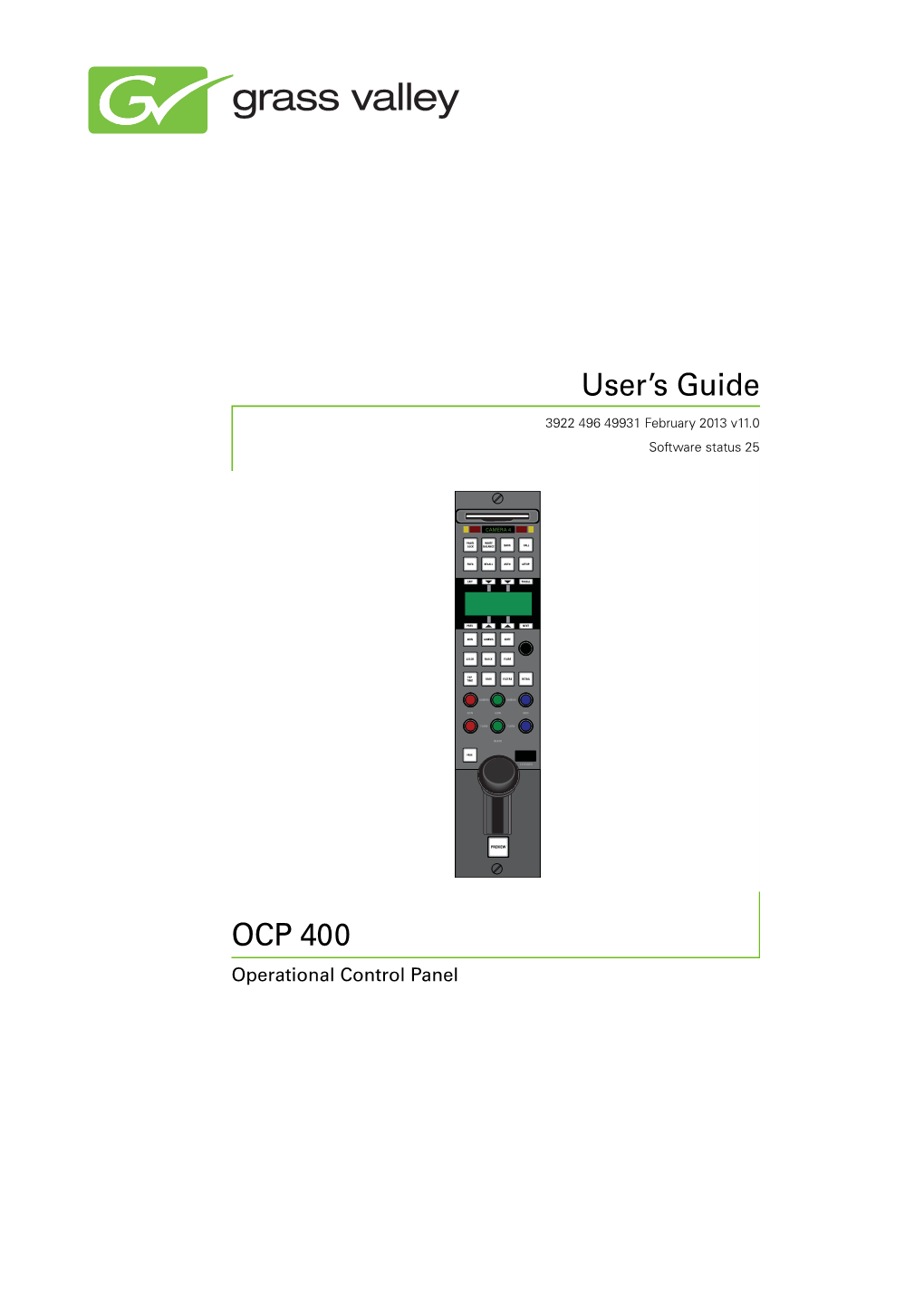OCP 400 User's Guide