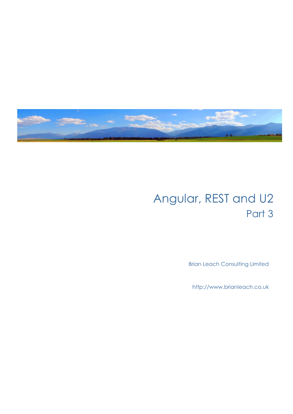 Angular, REST and U2 Part 3