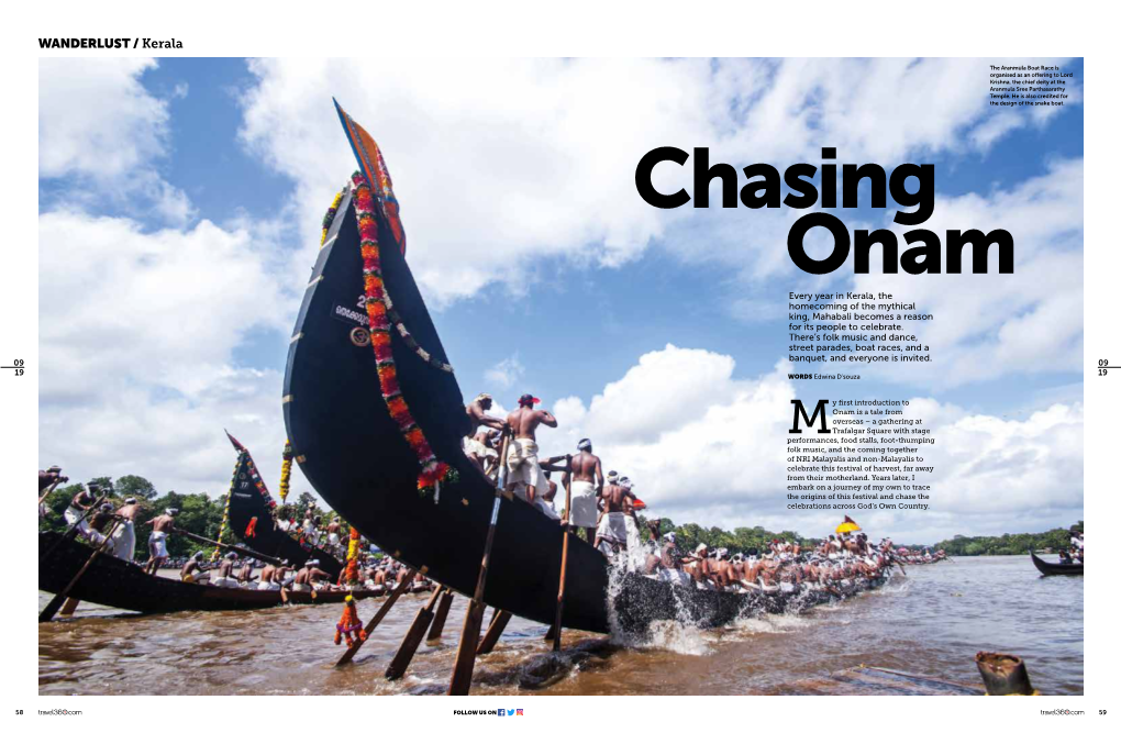 Chasing Onam Every Year in Kerala, the Homecoming of the Mythical King, Mahabali Becomes a Reason for Its People to Celebrate