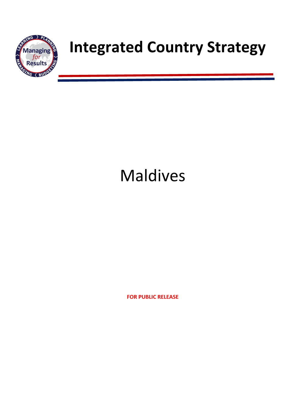 ICS Maldives UNCLASS