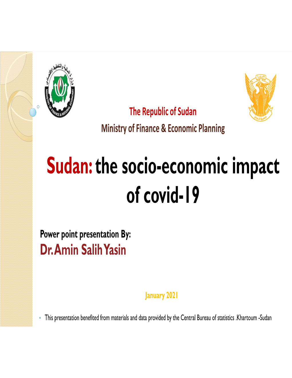 Sudan: the Socio-Economic Impact of Covid-19