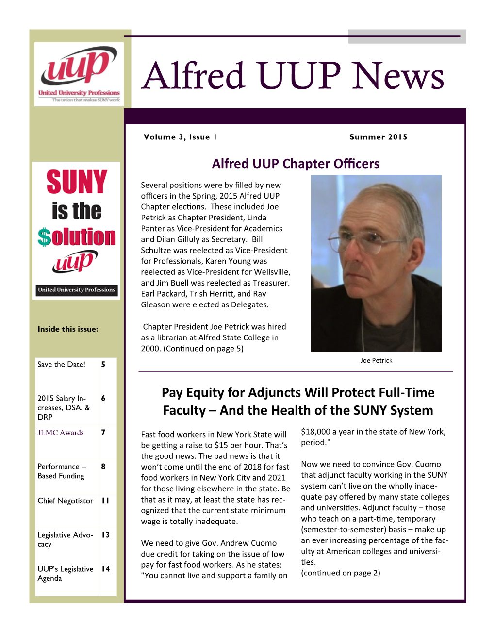 Alfred UUP News