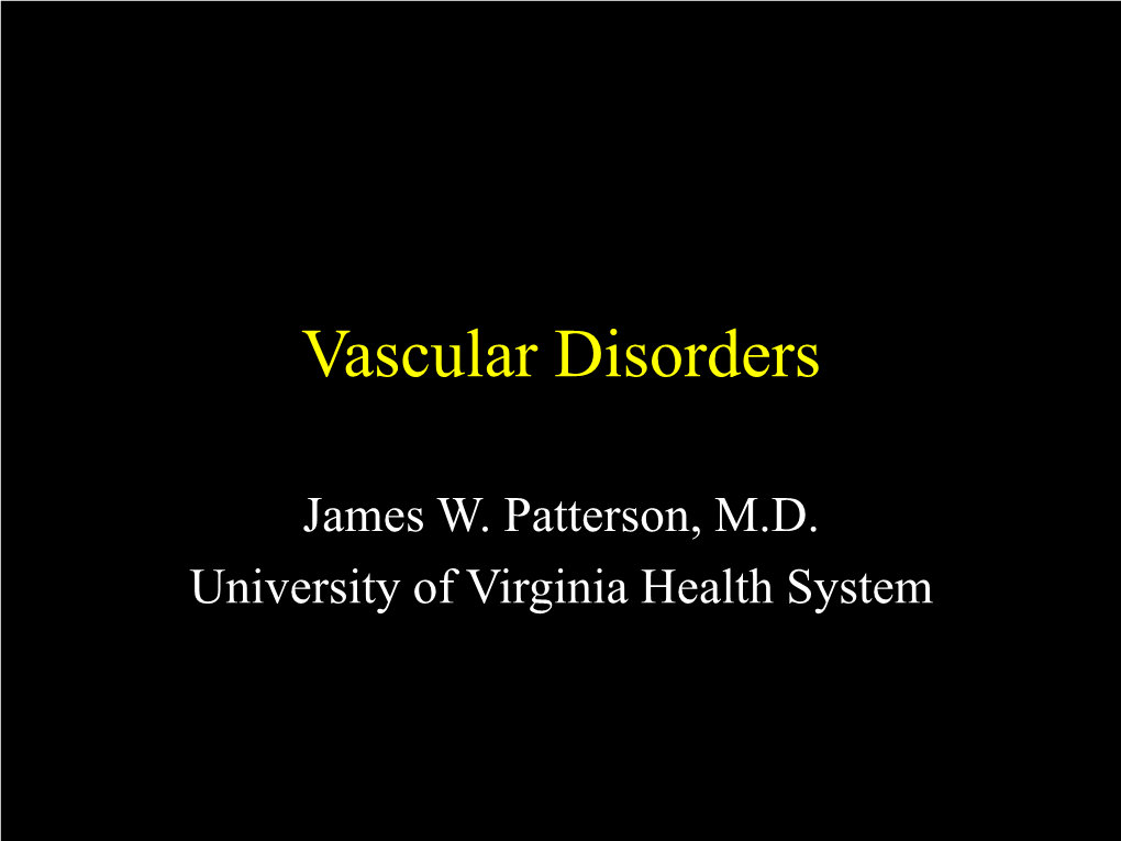 Vascular Disorders