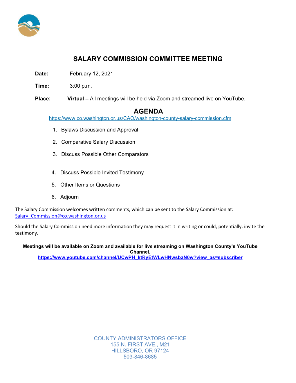 Salary Commission 02-12-2021