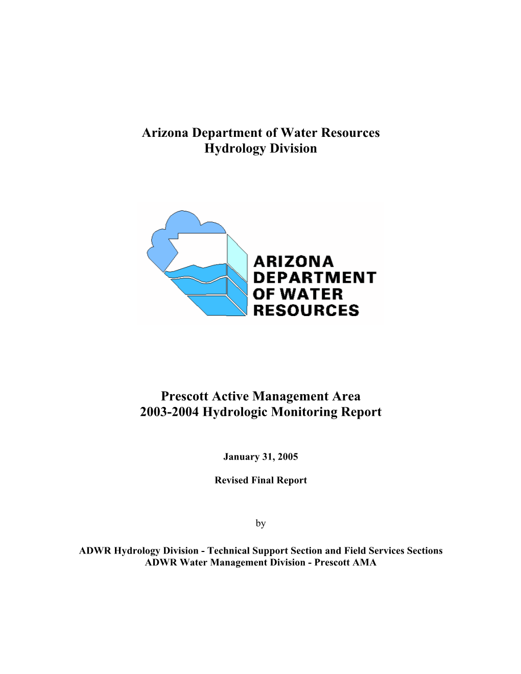 Arizona Department of Water Resources Hydrology Division