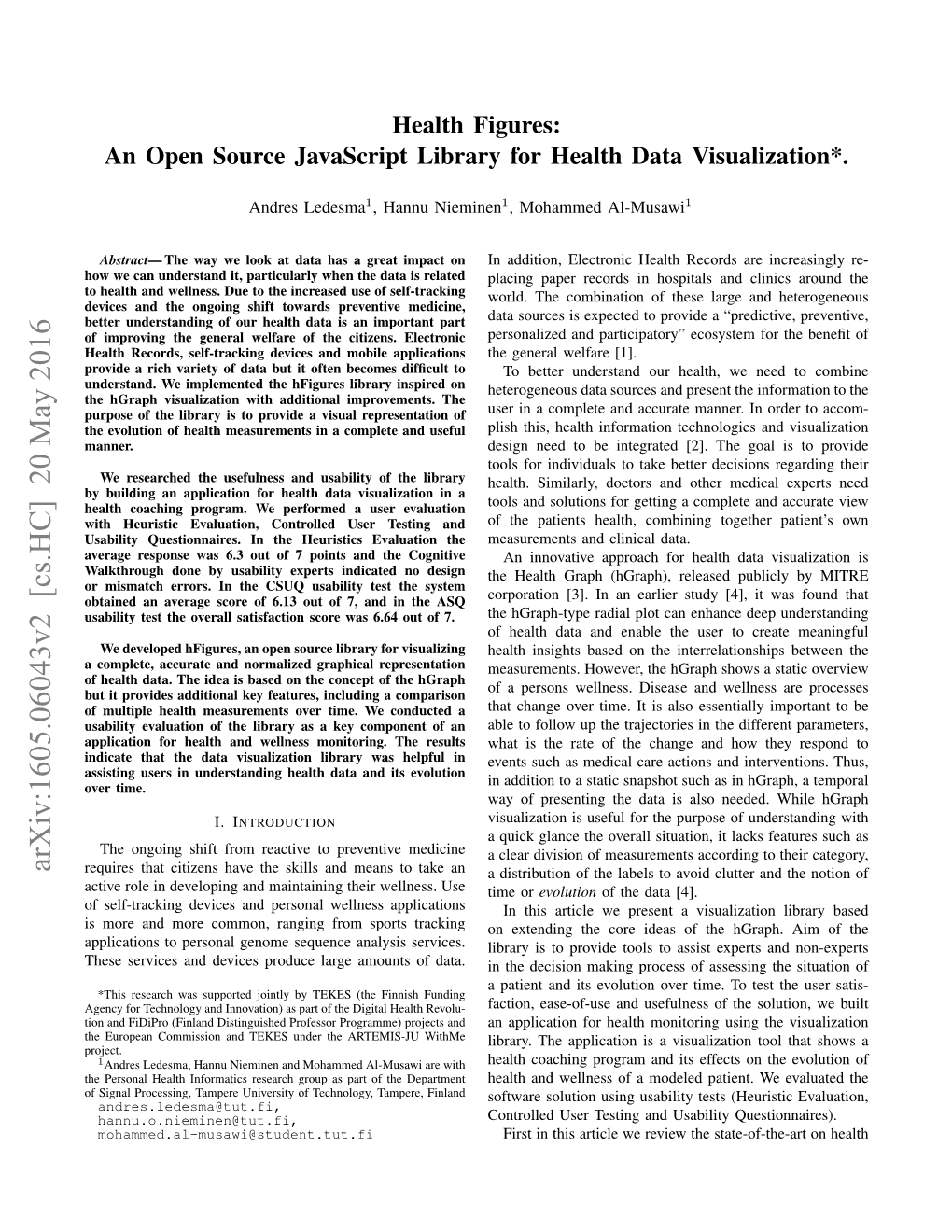 Health Figures: an Open Source Javascript Library for Health Data Visualization*