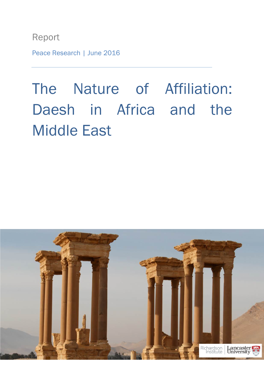 The Nature of Affiliation: Daesh in Africa and the Middle East