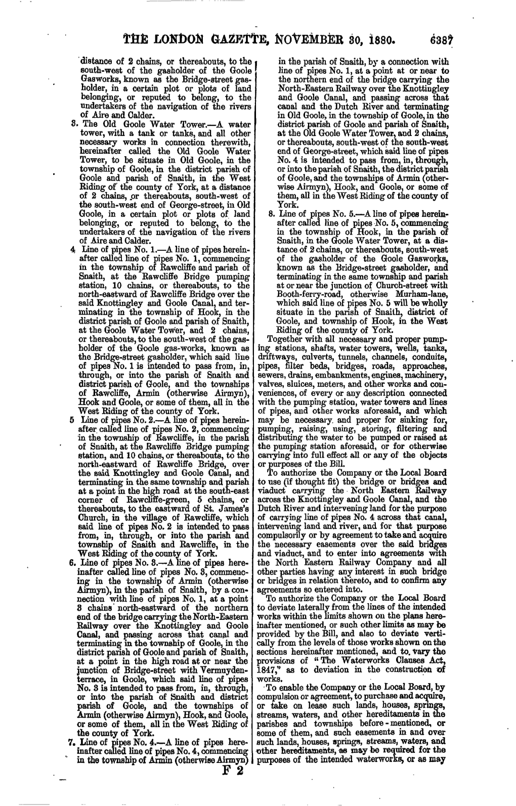 Lokfcott GAZETTE, NOVEMBER 30, 1880. 638?