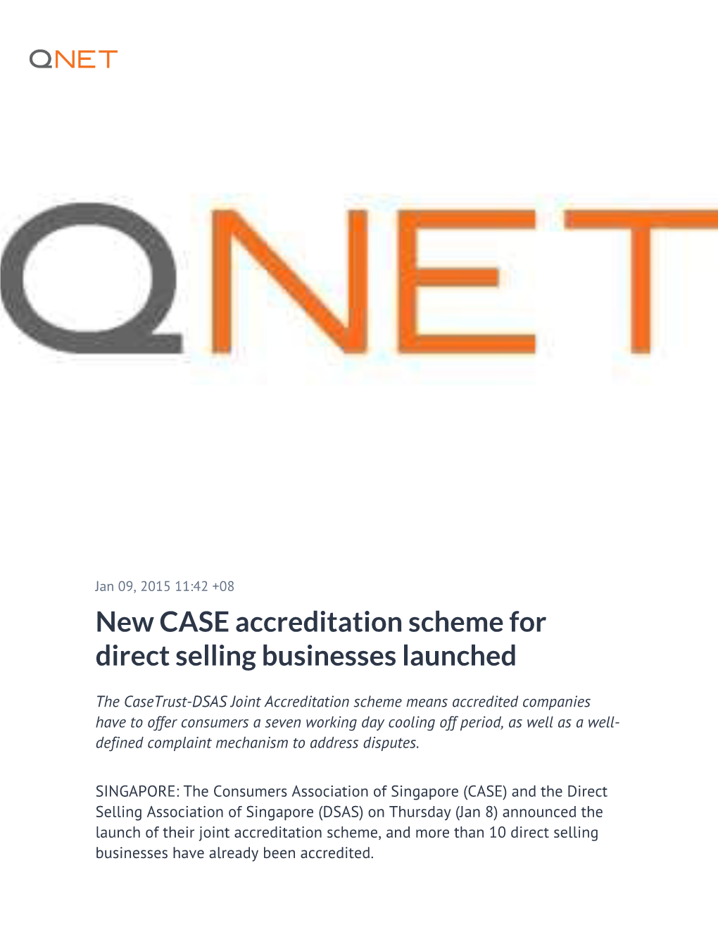 New CASE Accreditation Scheme for Direct Selling Businesses Launched